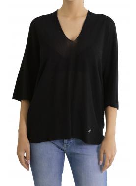 Maglia monocolour con scollo a V Please 